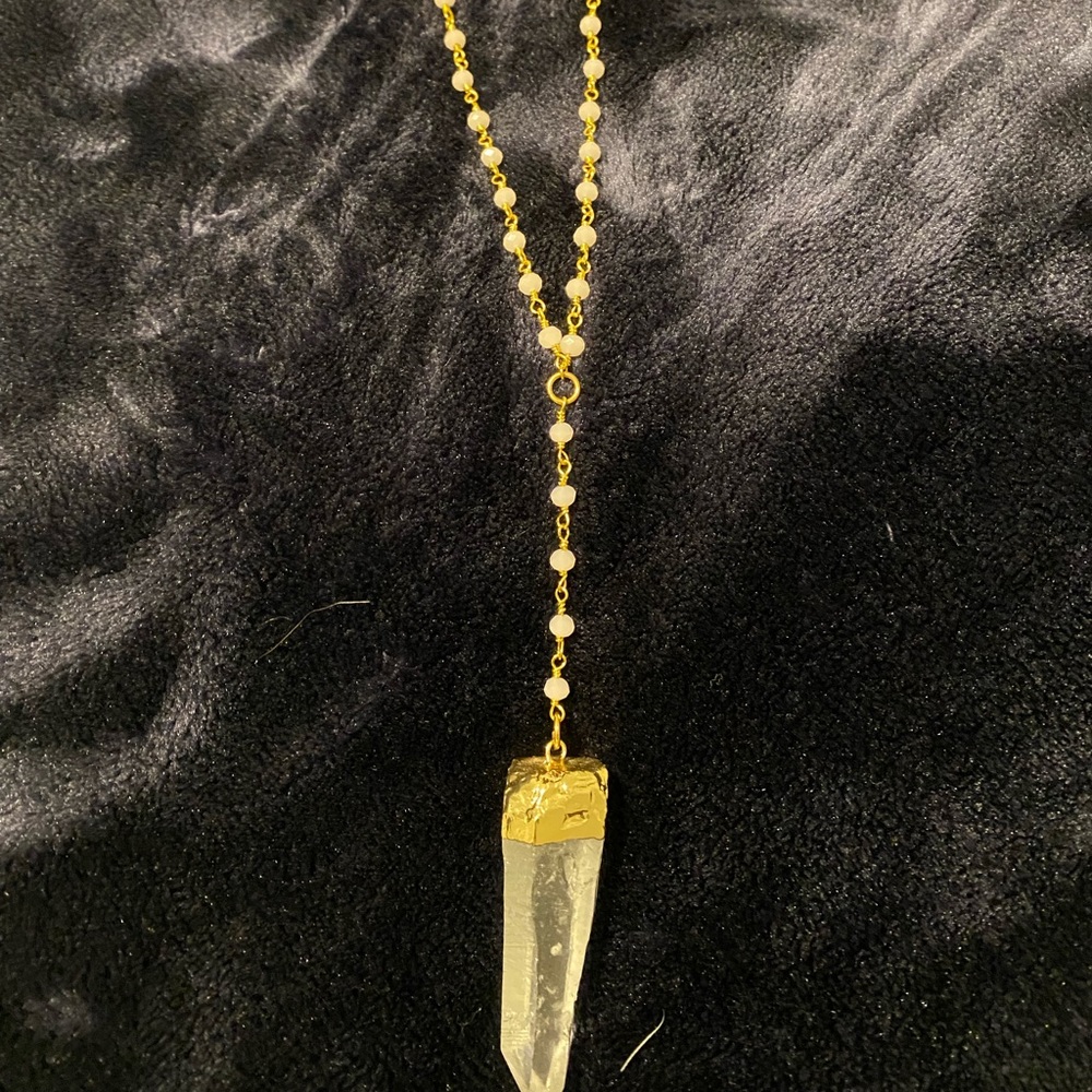 Raw & Rebellious crystal pendant necklace